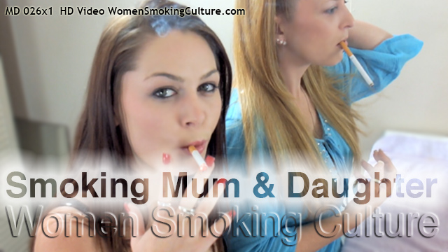 Mum & Daughter Smoking
